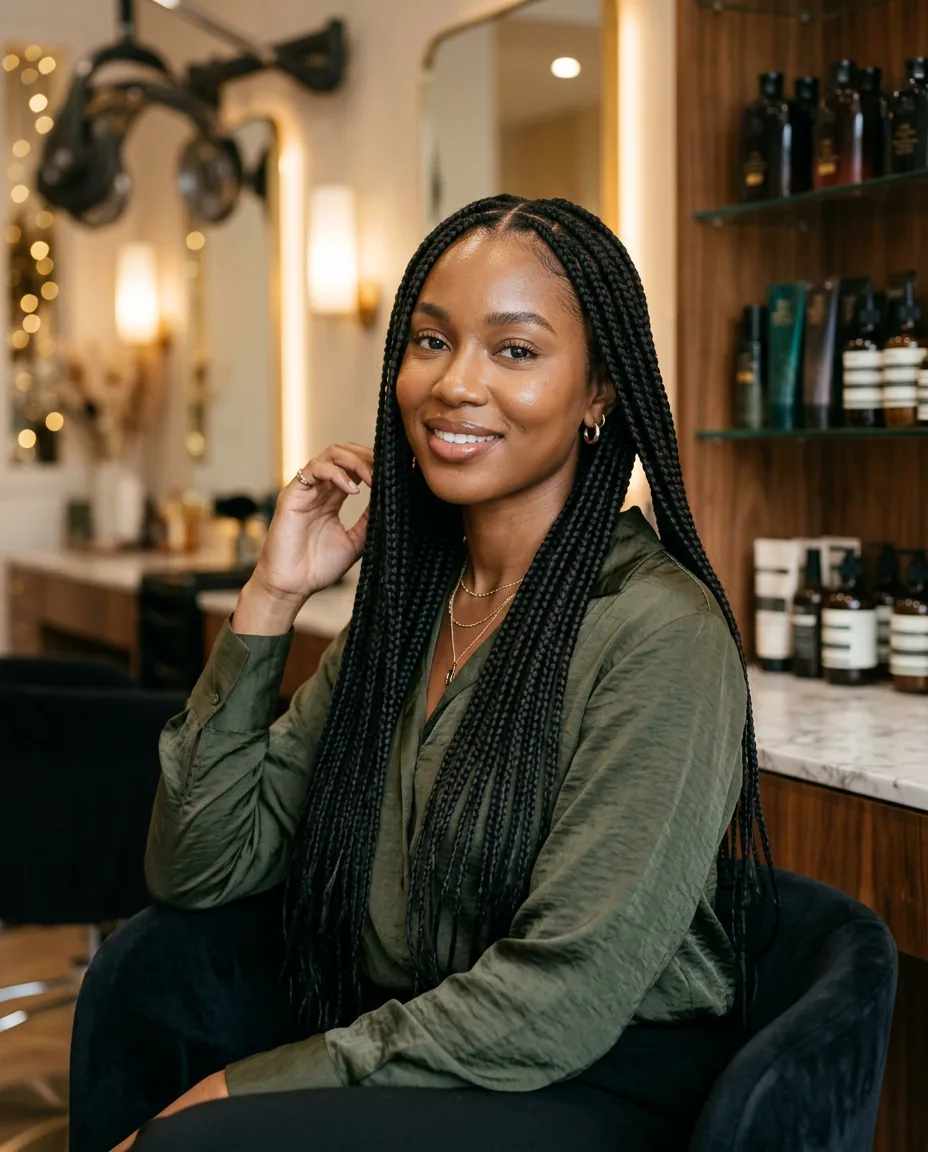 Knotless braids by Passionate P. Hair Lounge