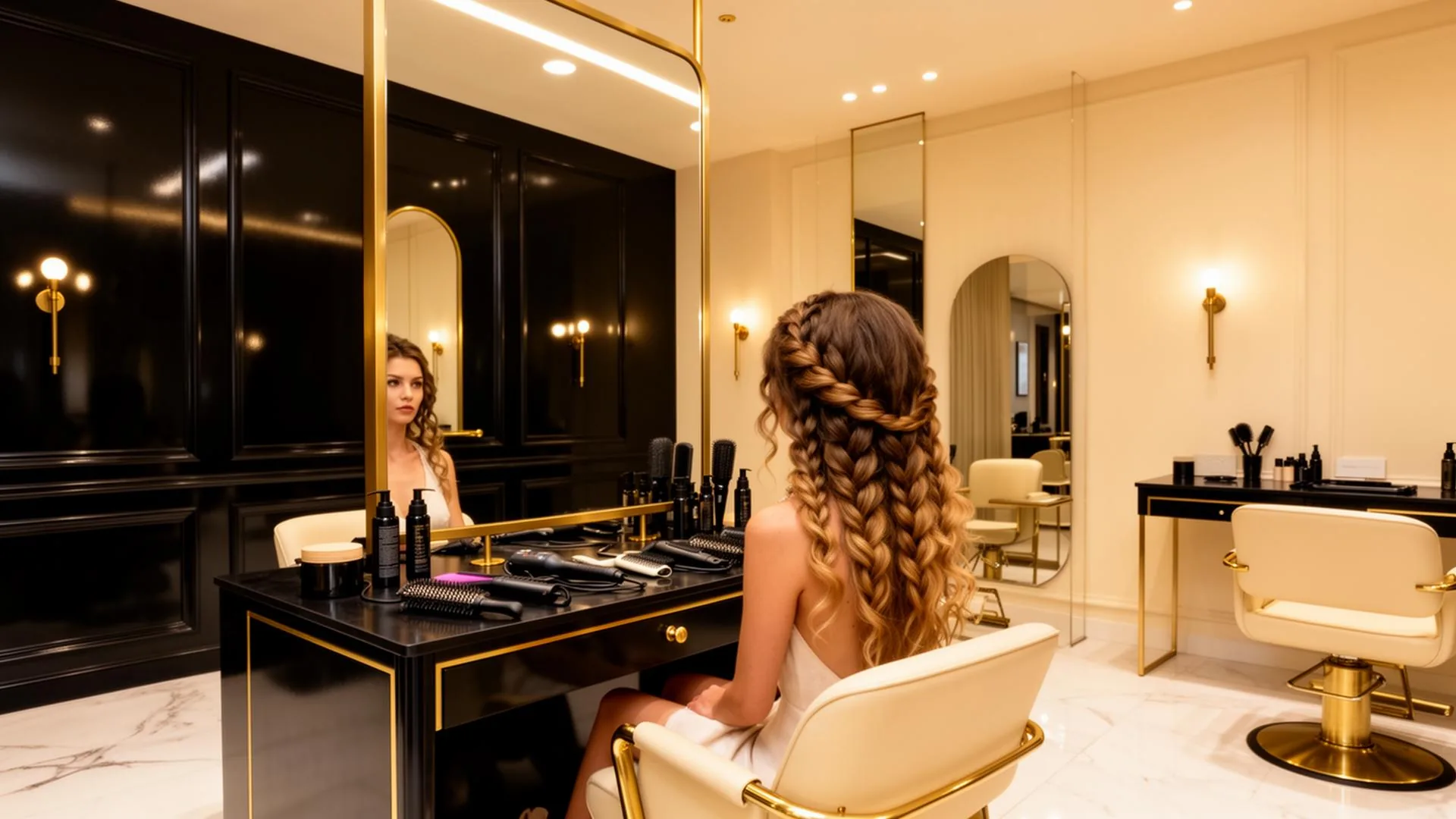 Inside Passionate P. Hair Lounge, a luxury braiding and natural hair salon in Greensboro, NC