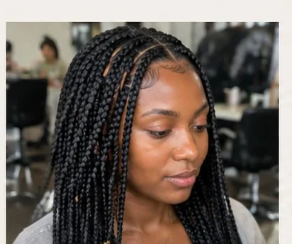 Knotless Braids in Greensboro NC by Passionate P. Hair Lounge